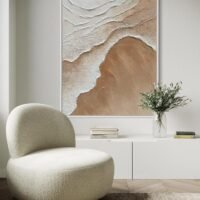 Dingin Akış | Dokulu Tablo | Çerçeveli