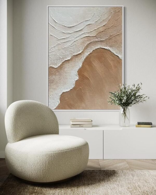 Dingin Akış | Dokulu Tablo | Çerçeveli