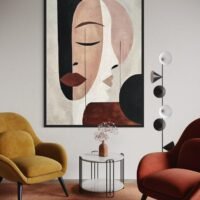 Serenite | Dokulu Soyut Tablo | Çerçeveli