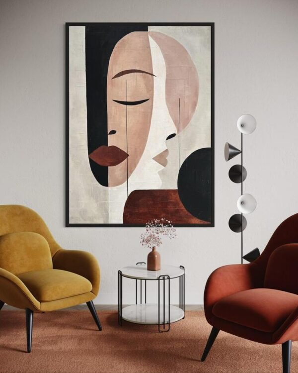 Serenite | Dokulu Soyut Tablo | Çerçeveli