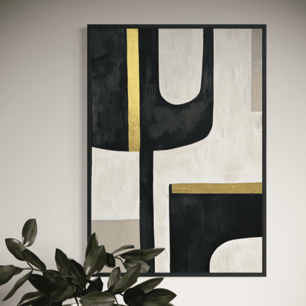 Velora | Soyut Dokulu Tablo  | Çerçeveli