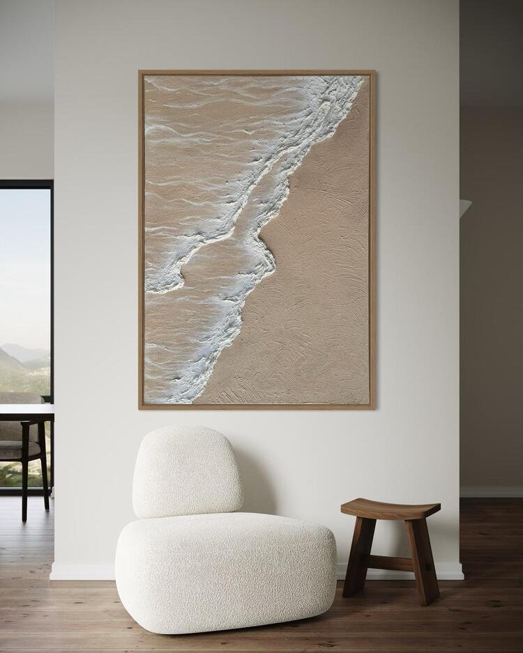 KUM DALGASI | DOKULU TABLO | ÇERÇEVELİ