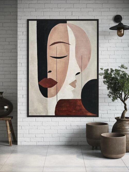 Serenite | Dokulu Soyut Tablo | Çerçeveli