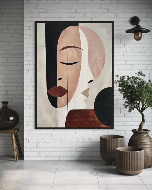 Serenite | Dokulu Soyut Tablo | Çerçeveli