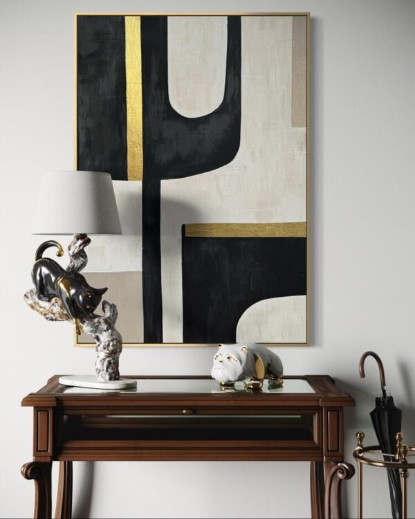 Velora | Soyut Dokulu Tablo  | Çerçeveli