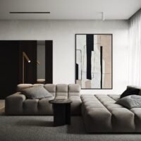 Axis | Soyut Dokulu Tablo | Çerçeveli