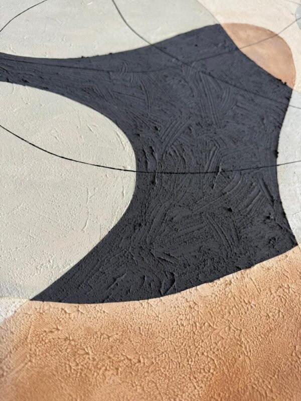 Niva | Soyut Dokulu Tablo  | Çerçeveli