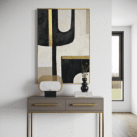 Velora | Soyut Dokulu Tablo  | Çerçeveli