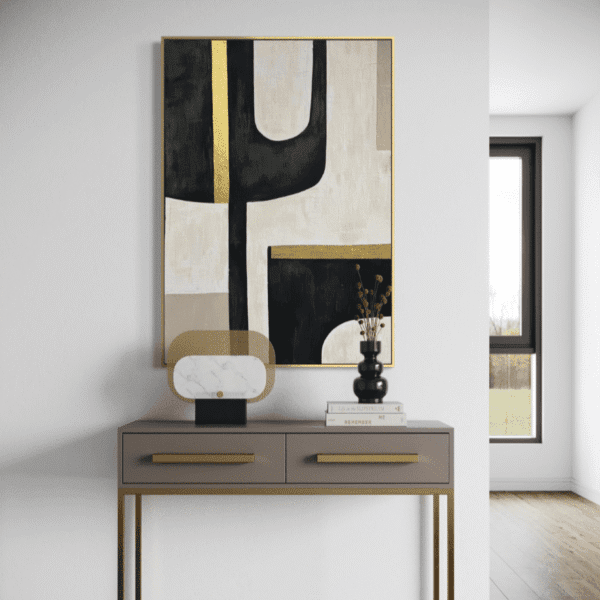 Velora | Soyut Dokulu Tablo  | Çerçeveli