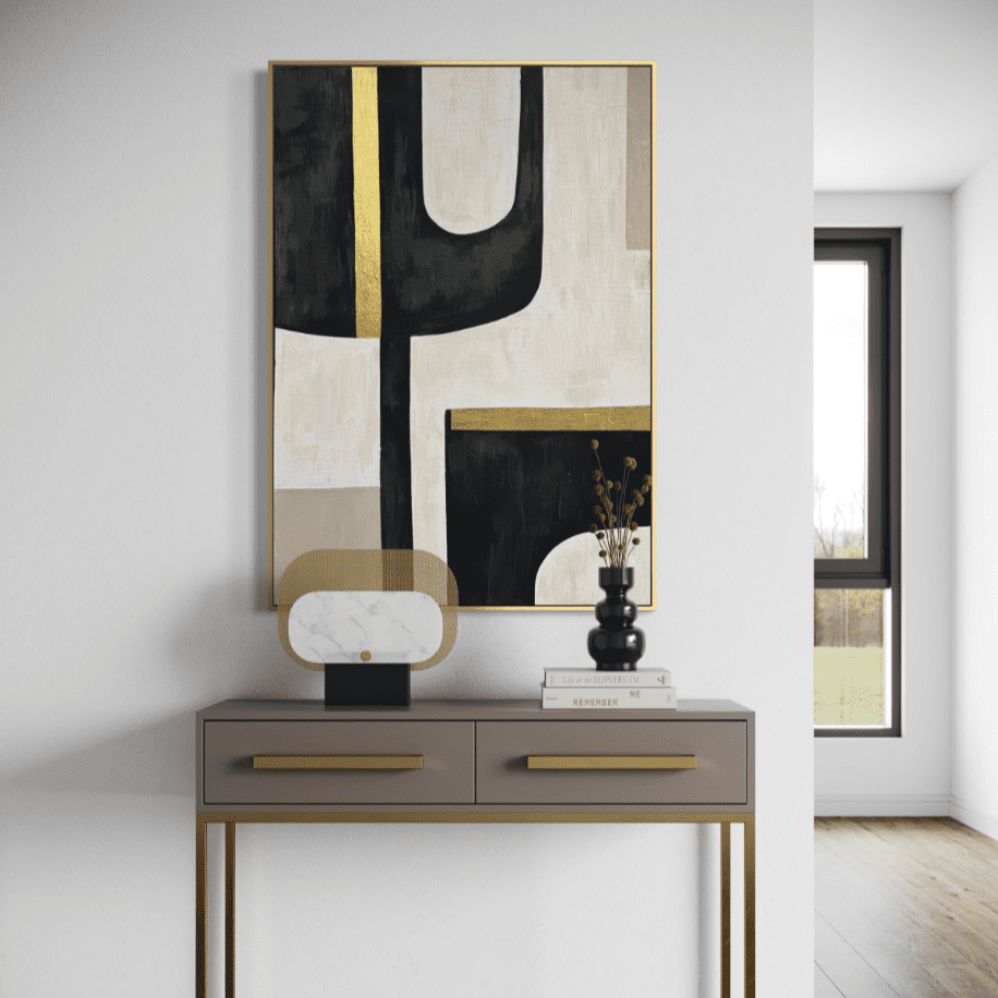 Velora | Soyut Dokulu Tablo  | Çerçeveli