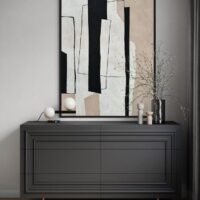 Axis | Soyut Dokulu Tablo | Çerçeveli