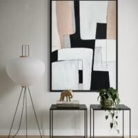 Linea | Modern Dokulu Tablo | Çerçeveli