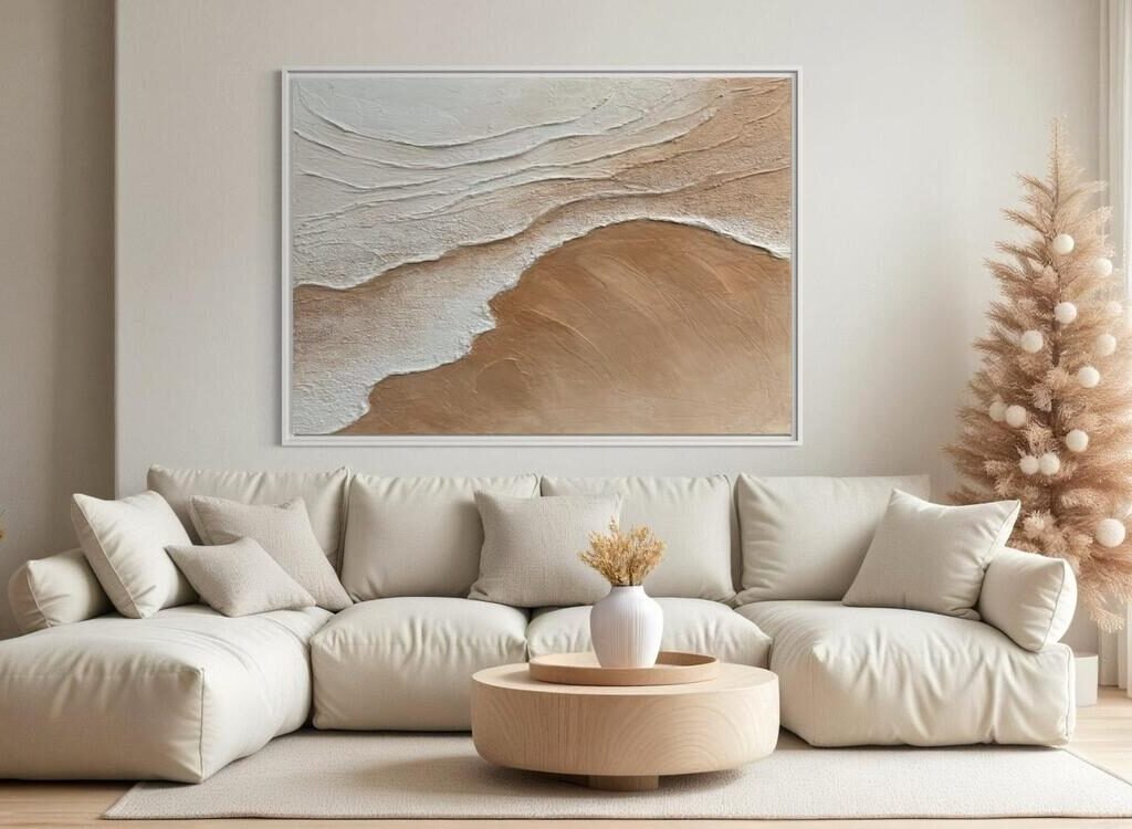 Dingin Akış | Dokulu Tablo | Çerçeveli