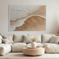 Dingin Akış | Dokulu Tablo | Çerçeveli