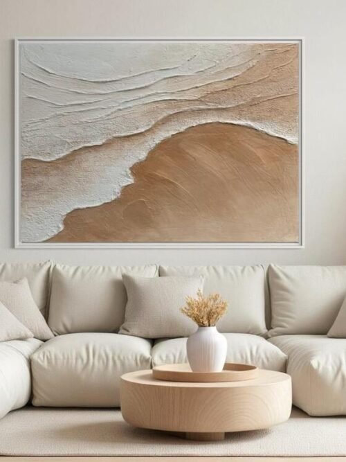 Dingin Akış | Dokulu Tablo | Çerçeveli