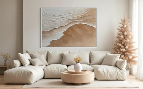 Dingin Akış | Dokulu Tablo | Çerçeveli