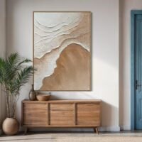 Dingin Akış | Dokulu Tablo | Çerçeveli