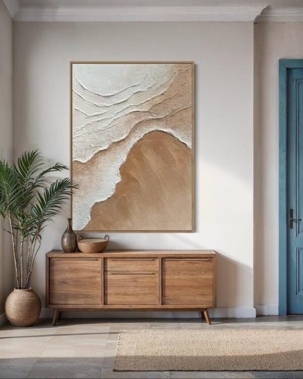 Dingin Akış | Dokulu Tablo | Çerçeveli