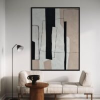 Axis | Soyut Dokulu Tablo | Çerçeveli