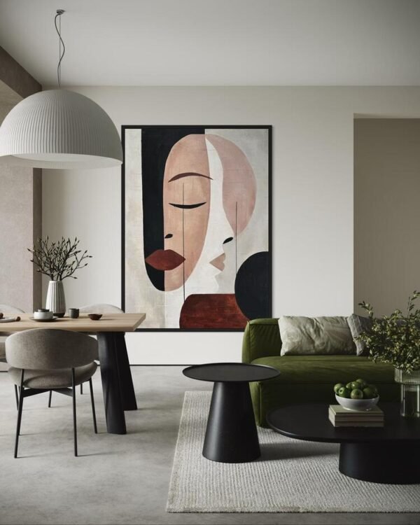 Serenite | Dokulu Soyut Tablo | Çerçeveli