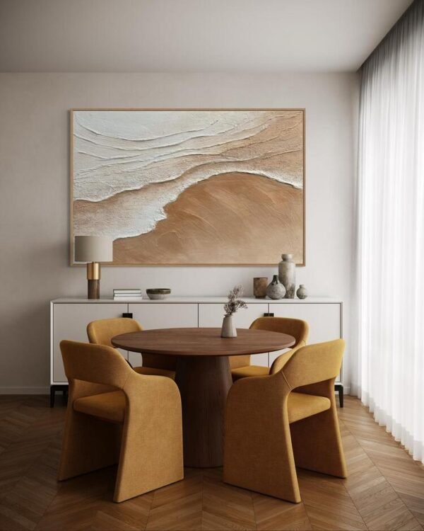 Dingin Akış | Dokulu Tablo | Çerçeveli