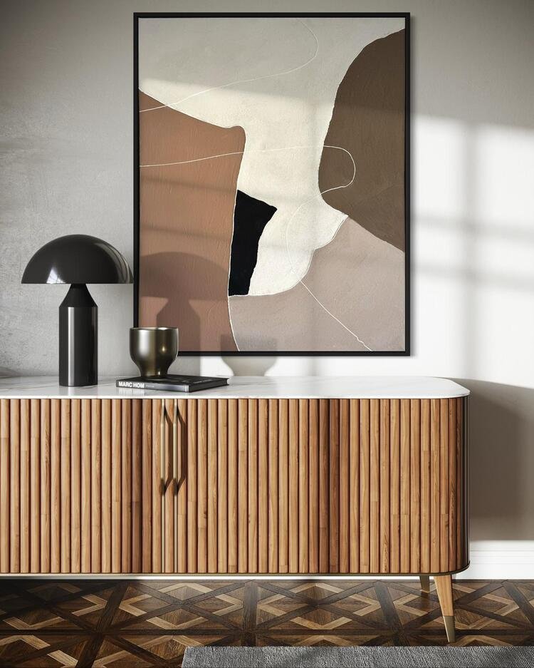 AURA | SOYUT DOKULU TABLO | ÇERÇEVELİ