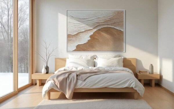 Dingin Akış | Dokulu Tablo | Çerçeveli