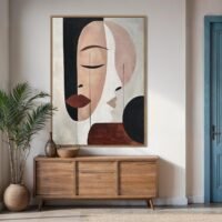 Serenite | Dokulu Soyut Tablo | Çerçeveli