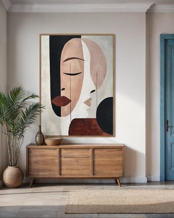 Serenite | Dokulu Soyut Tablo | Çerçeveli