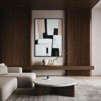 Linea | Modern Dokulu Tablo | Çerçeveli