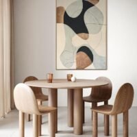 Niva | Soyut Dokulu Tablo  | Çerçeveli