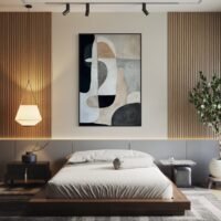 Lena | Soyut Dokulu Tablo  | Çerçeveli