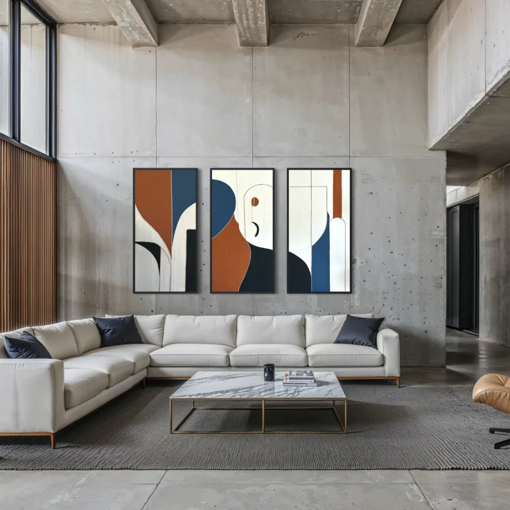 IMG_6979 İçsel Akış - 3'lü Dokulu Tablo