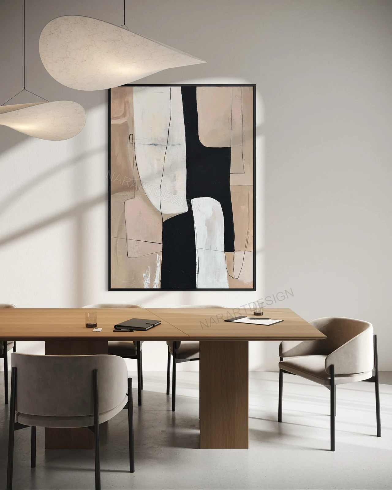 Nar Art Design - modern-flow-dokulu-tablo