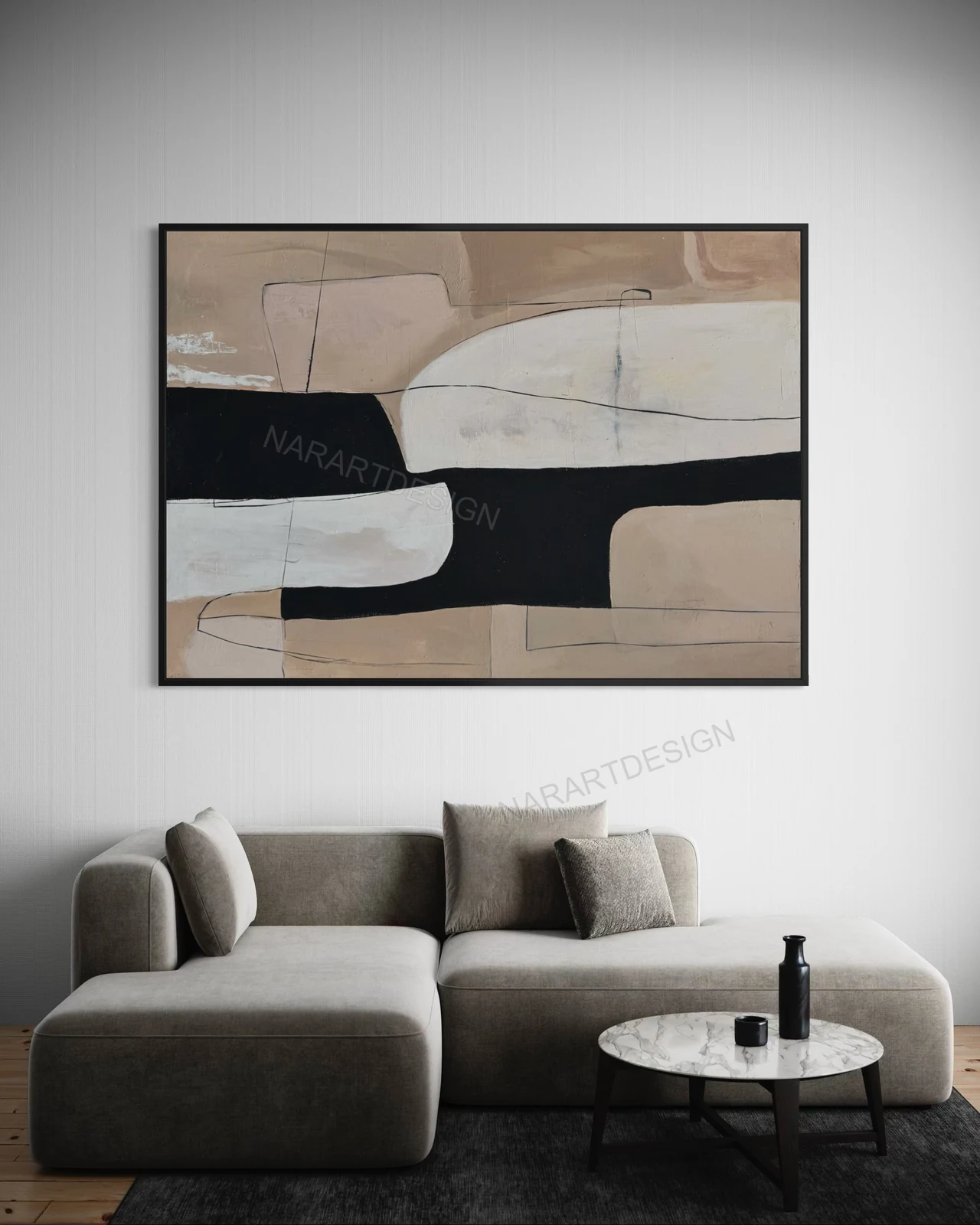 Nar Art Design - modern-flow-dokulu-tablo