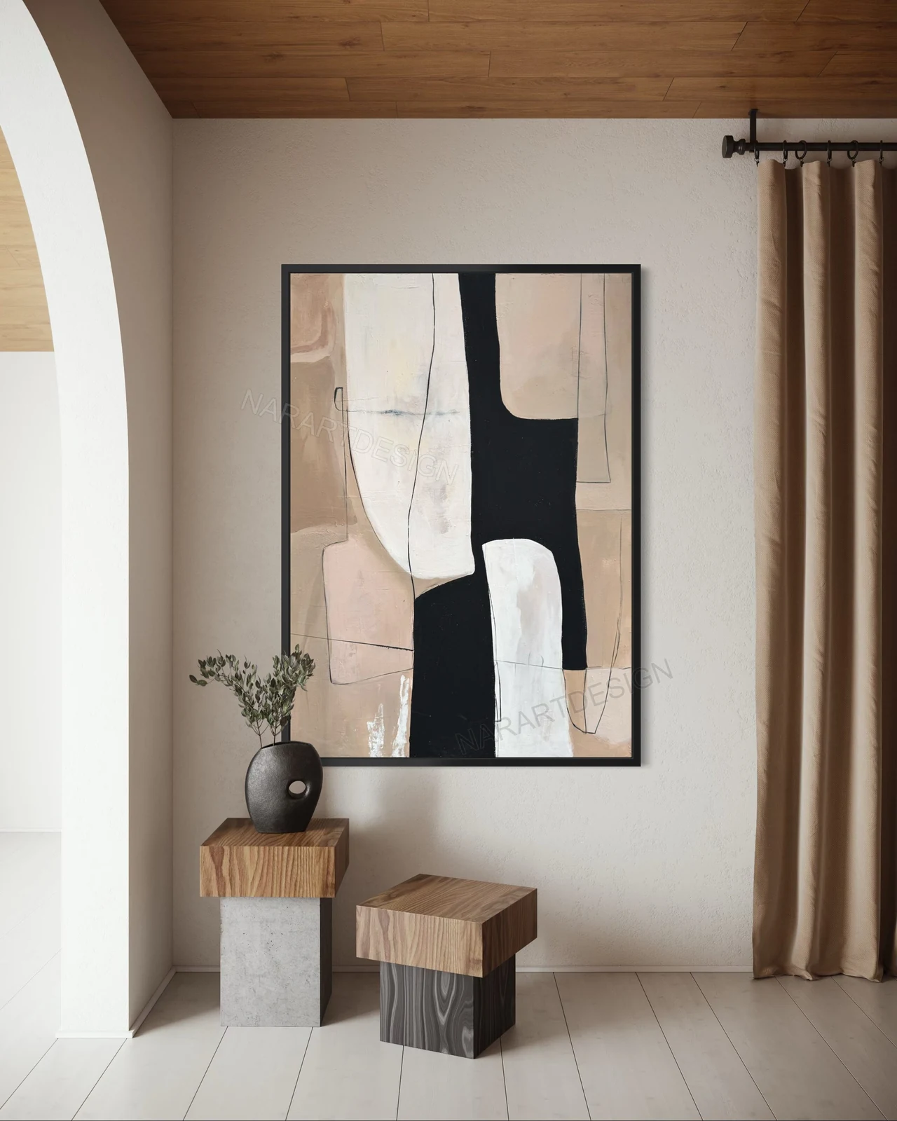 Nar Art Design - modern-flow-dokulu-tablo