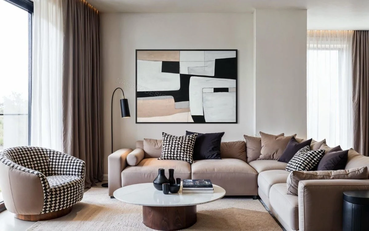 Nar Art Design - linea-soyut-tablo