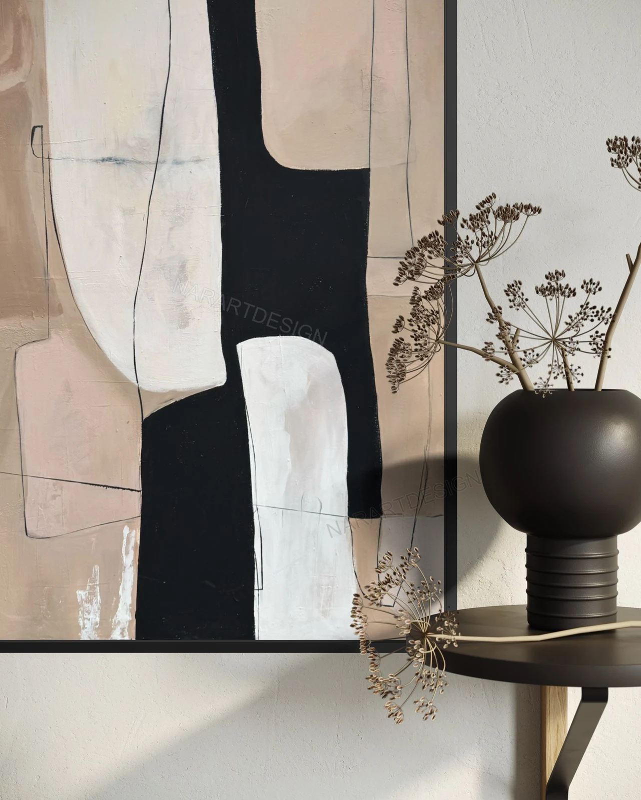 Nar Art Design - modern-flow-dokulu-tablo