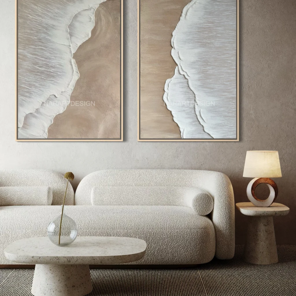Soft Waves ikili tablo seti — mekân görünümü