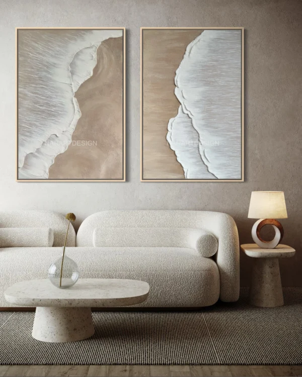 Soft Waves ikili tablo seti — mekân görünümü