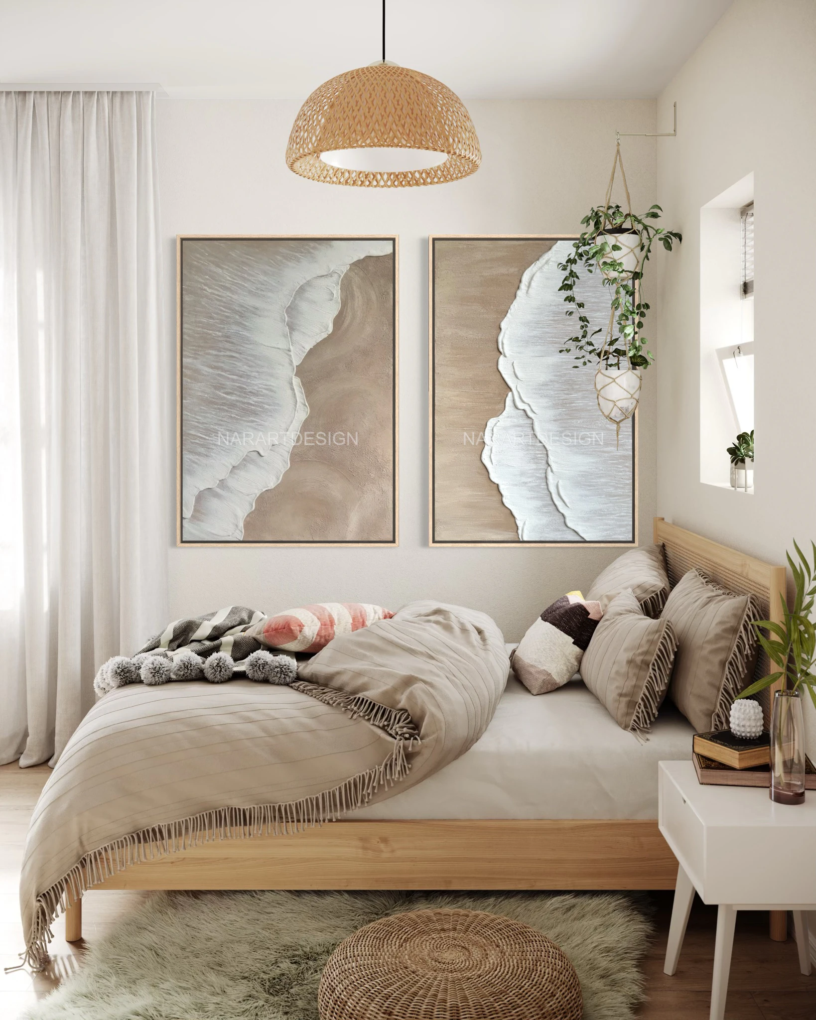 Soft Waves ikili tablo seti — mekân görünümü