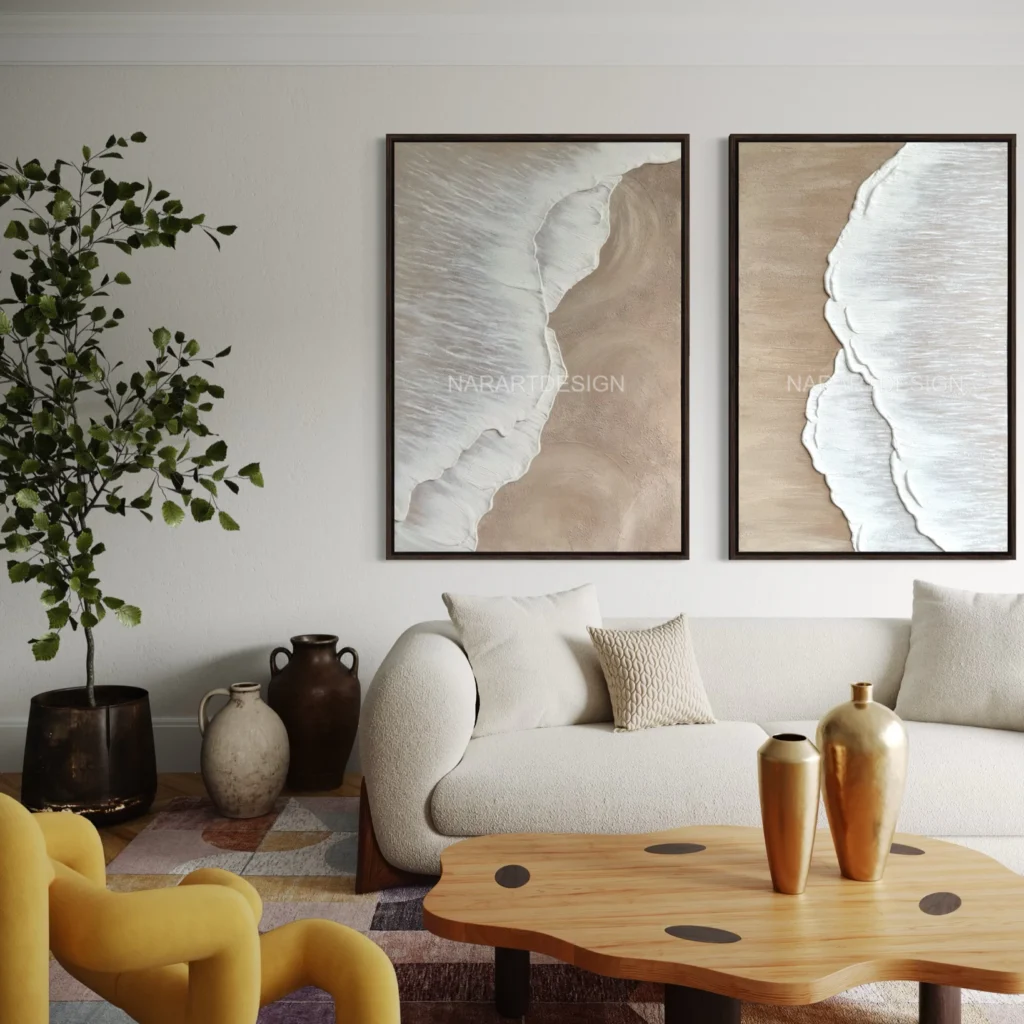 Soft Waves ikili tablo seti — mekân görünümü